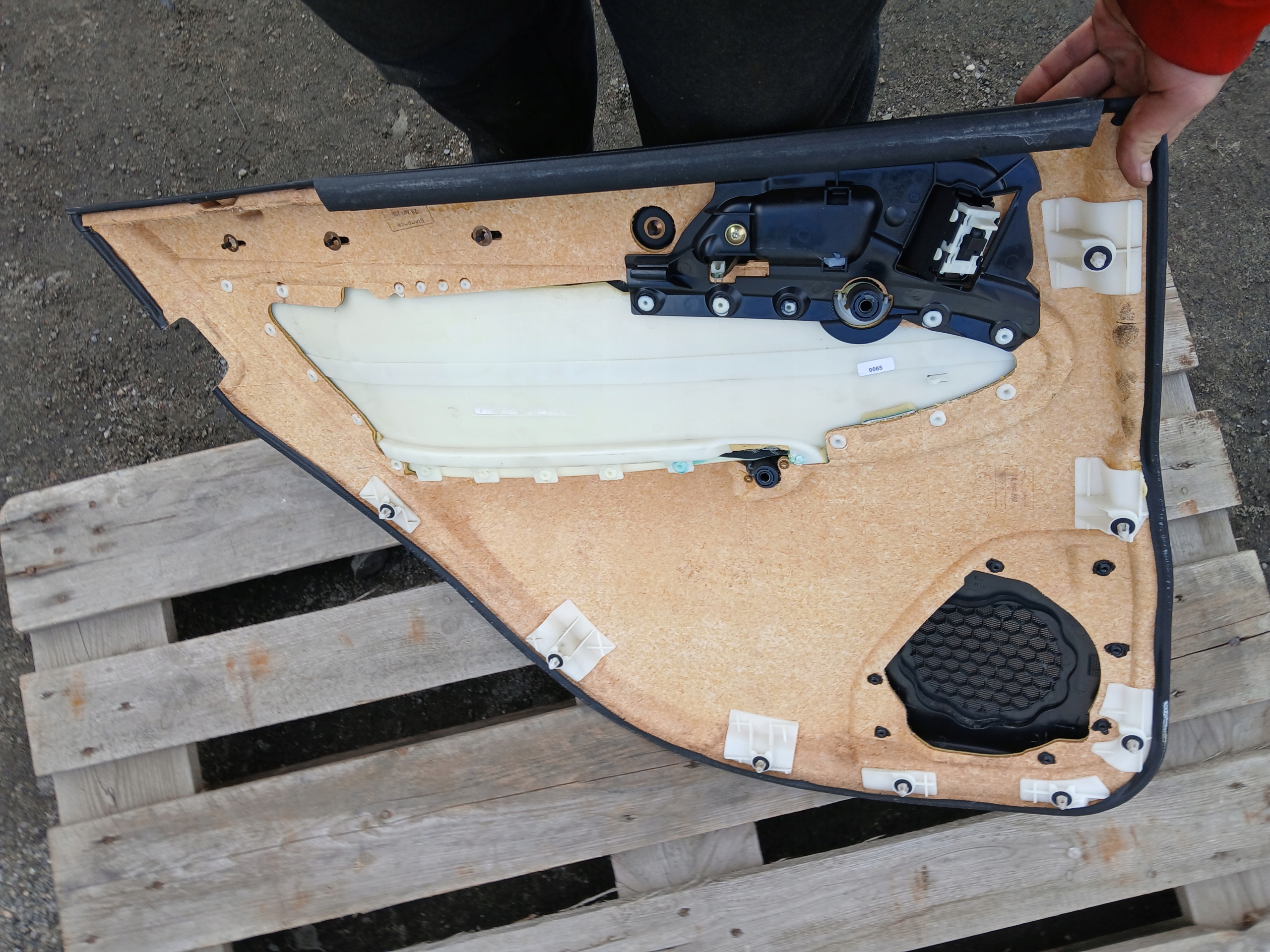 MERCEDES W203 side upholstery right rear part leather