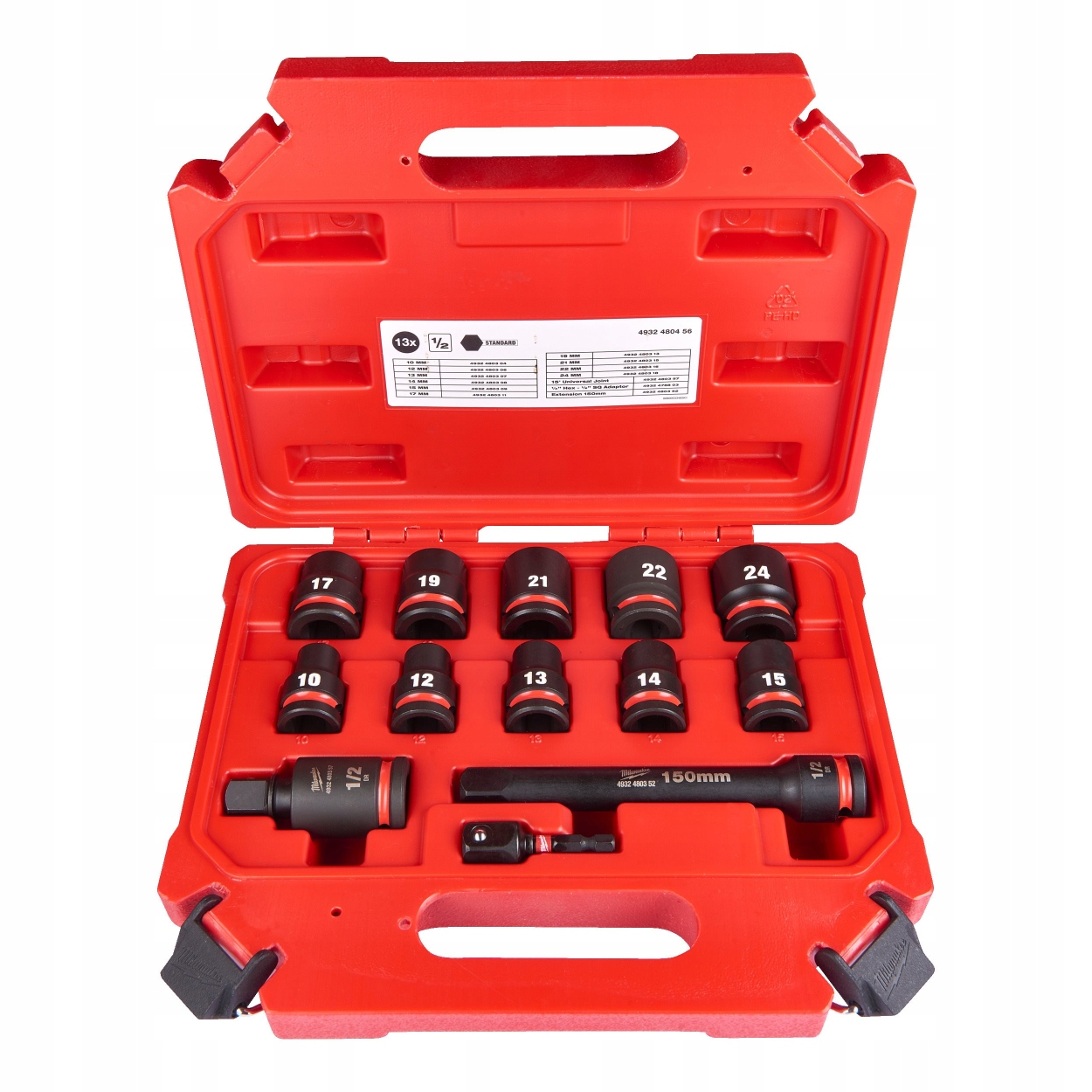 Sada príklepových nástavcov v kufríku Shockwave 1/2" 13 kusov 10-24 Milwaukee