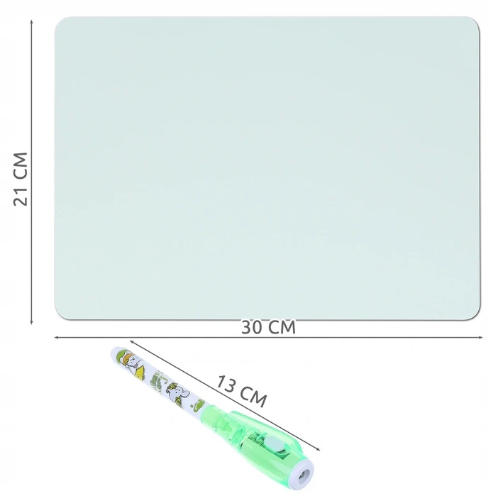 DUŻA TABLICA DO RYSOWANIA MALOWANIA ŚWIATŁEM LED Szerokość produktu 30 cm
