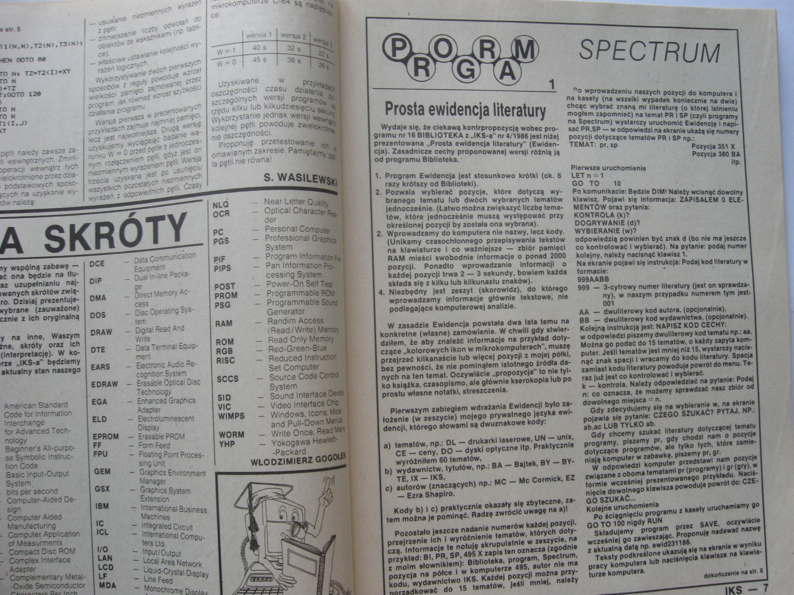 IKS Informatyka Komputery Systemy 1/87 Wydawnictwo Czasopisma Wojskowe