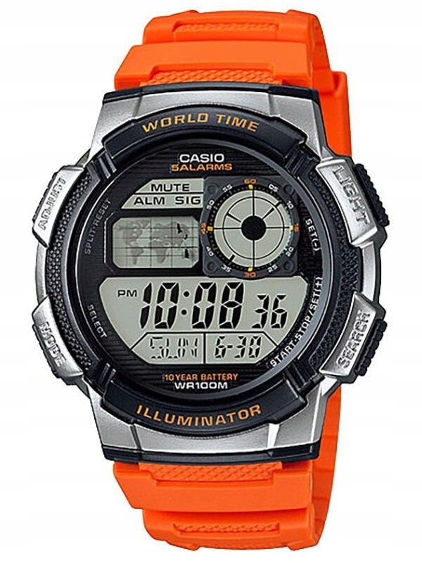 Zegarek Męski Casio AE-1000W 4BV (zd073d) World Time Box