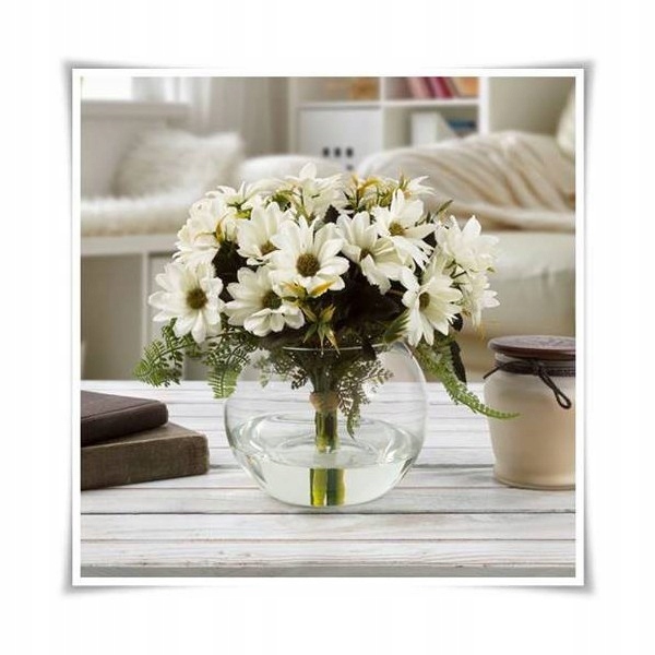 Wazon szklana kula dekoracyjna D-20 cm H-17 cm Kolor przezroczysty