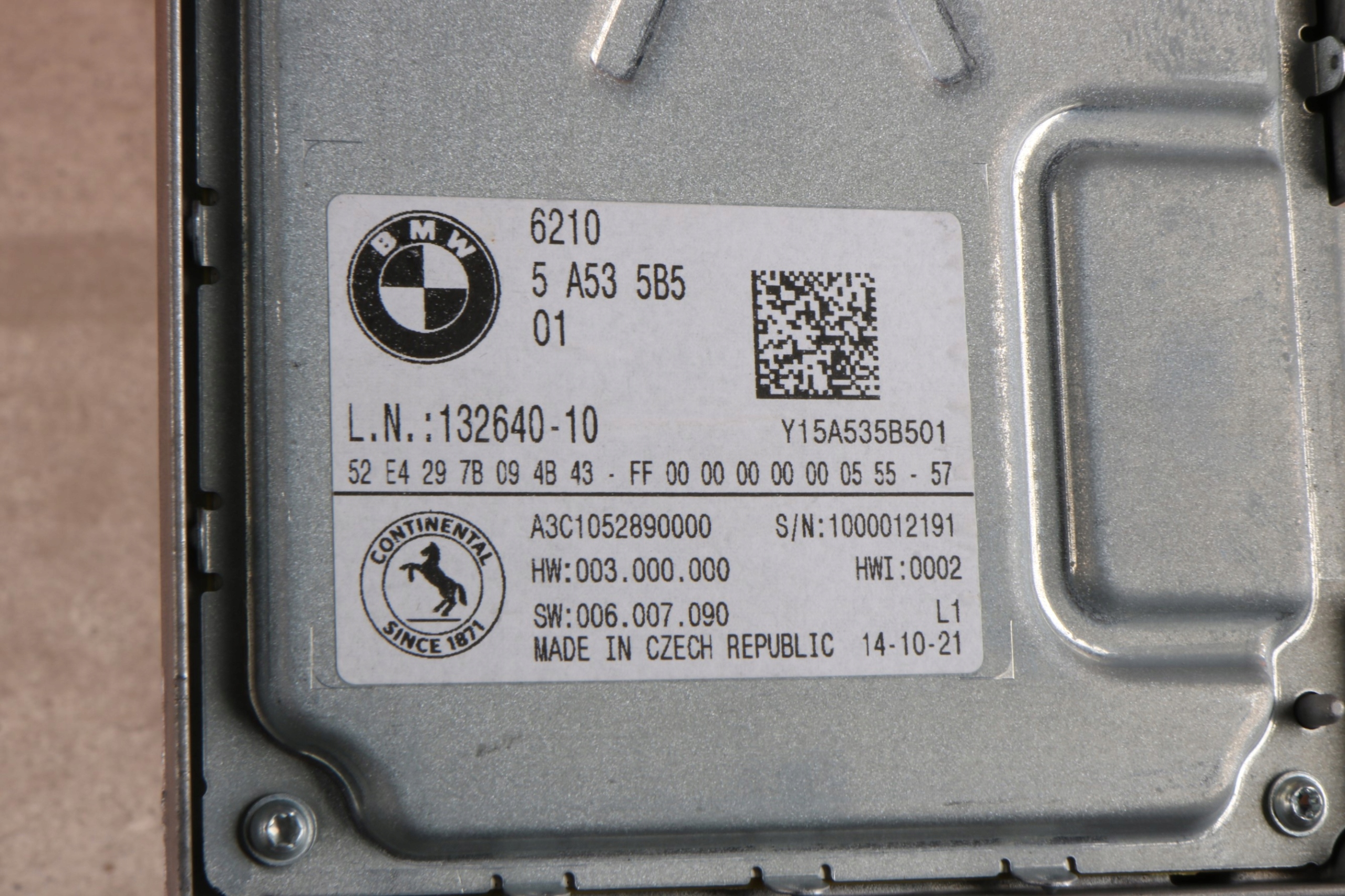 BMW 2' U06 X1 U11 modul Bedienteil des Kombiinstruments KOMBI 5A535B5