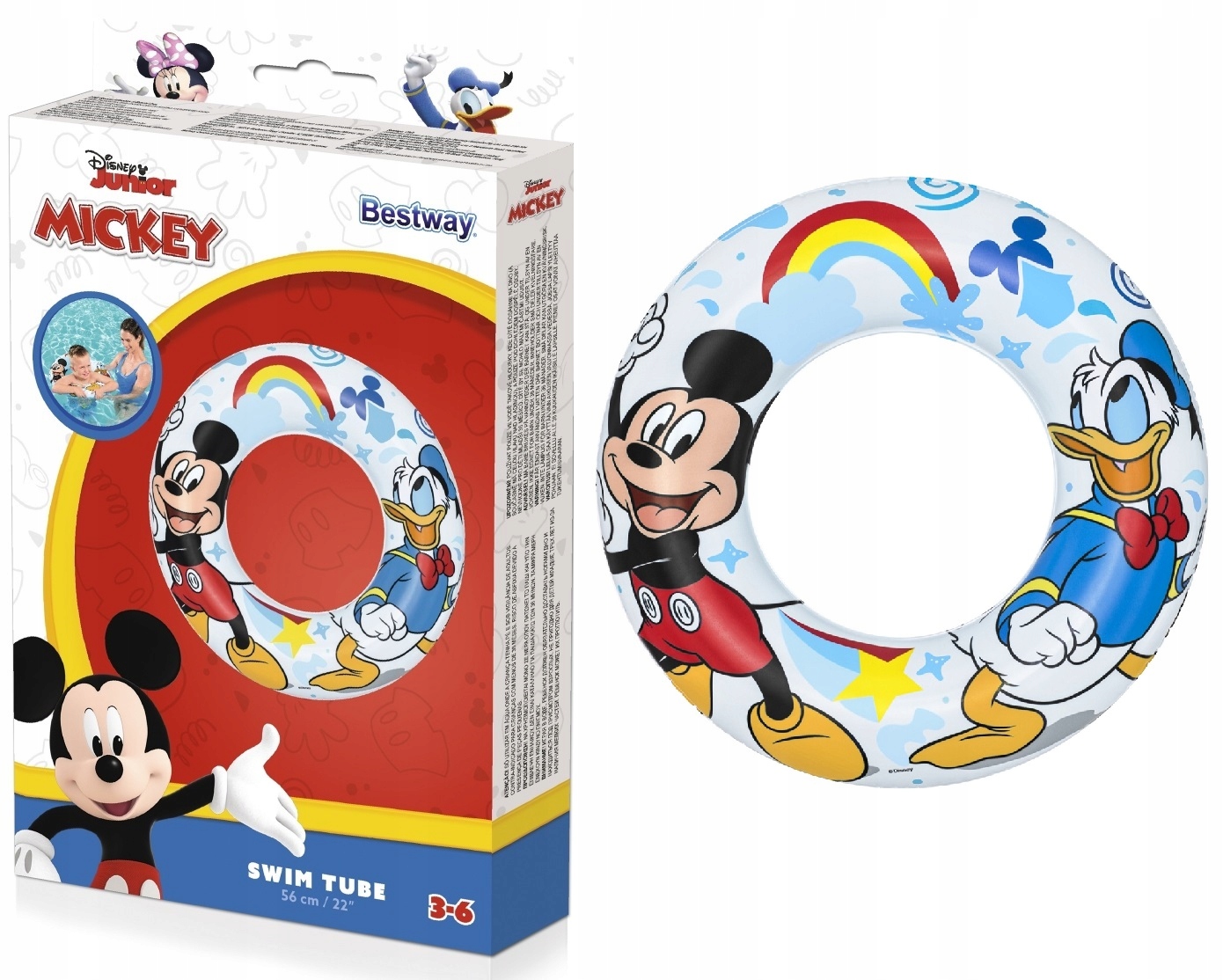 

Bestway Koło Dmuchane do pływania basen Mickey