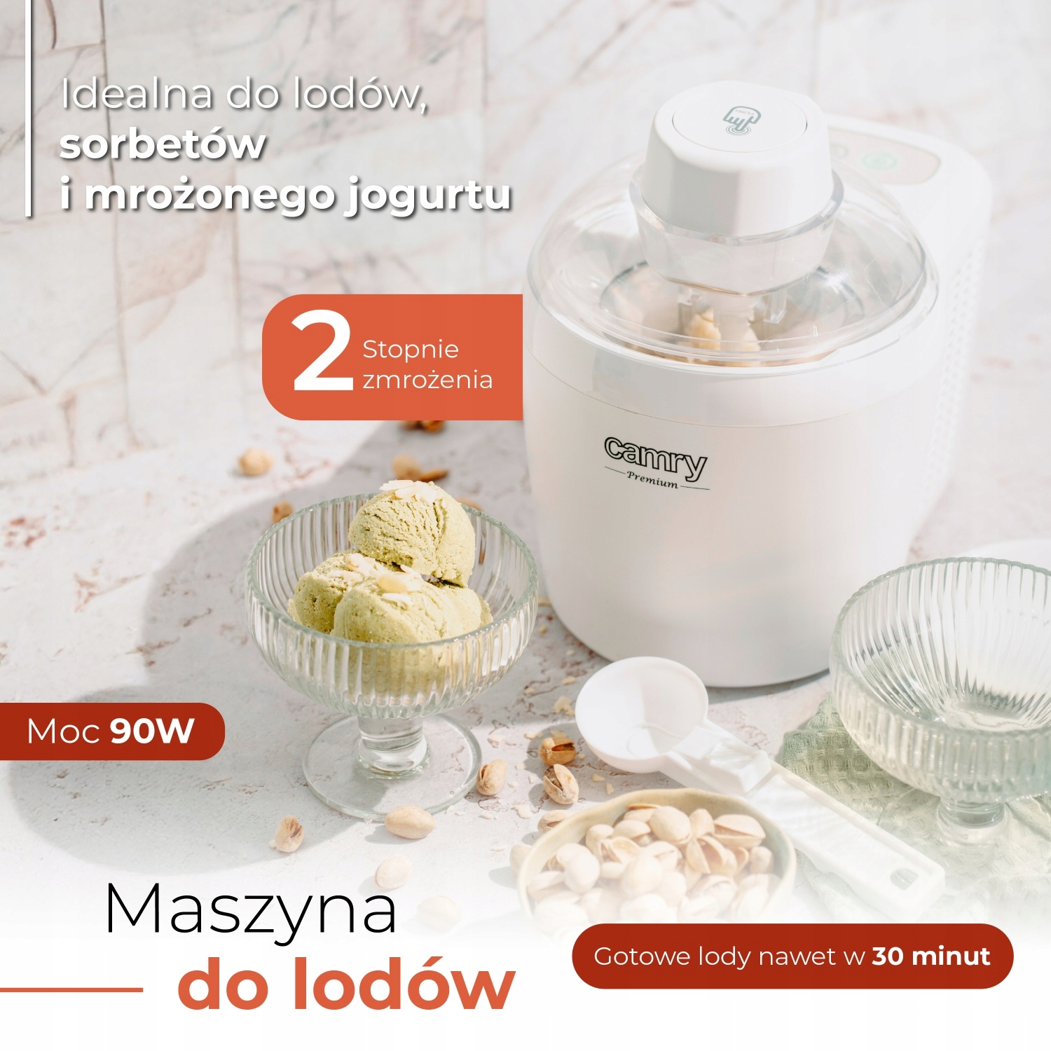 Maszyna do Lodów Camry CR 4481 – Gotowe Lody w 30 Minut!