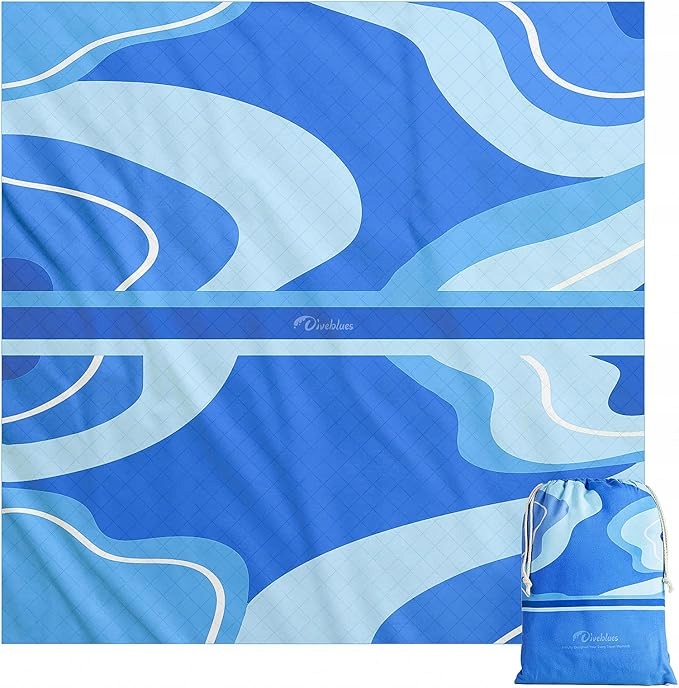 Koc Piknikowy Wodoodporny XXL Plażowy Składany Na Plażę Camping Podróże