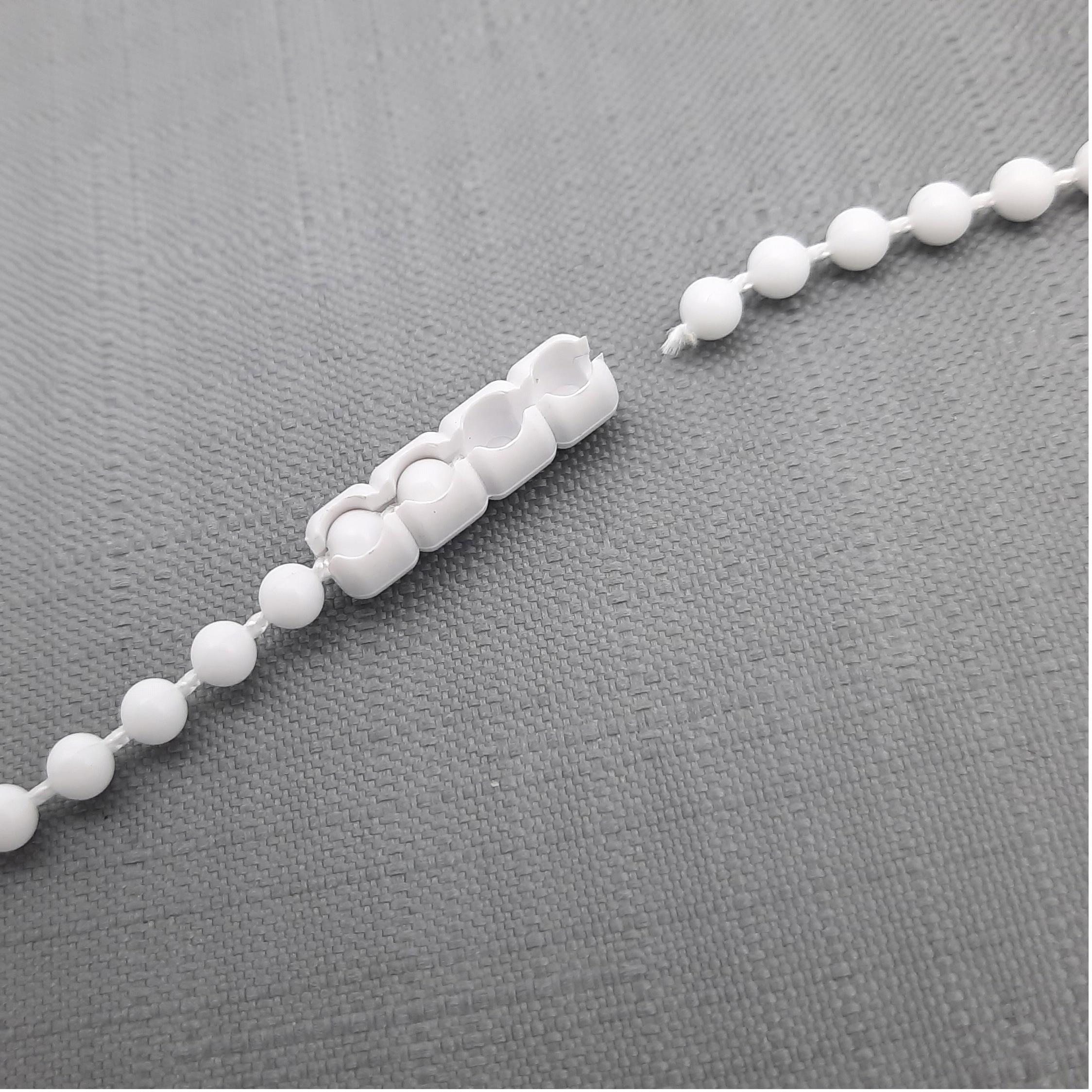 ZŁĄCZKA ŁAŃCUSZKA DO ROLET ŁĄCZNIK ŁAŃCUSZKA KORALIK 3mm BIAŁY 4szt Rodzaj łącznik łańcuszka