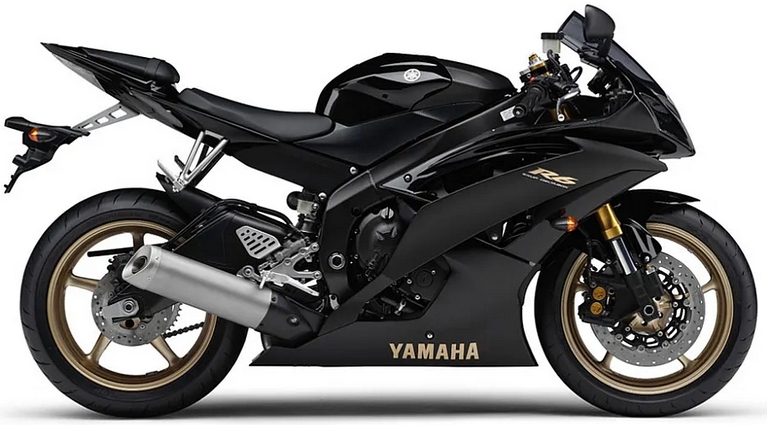 Samolepky Na Motocykl Juula Pro Yamaha Yzf R6 2009-2010 Černé RJ15