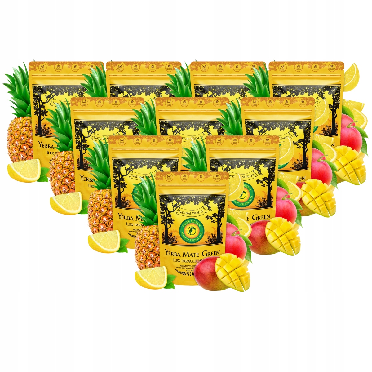 Sada Yerba Mate Green Mango Tropicales 10 x 500g