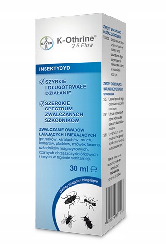 Preparat K-othrine 2,5 Flow 30 ml pluskwy prusaki karaluchy