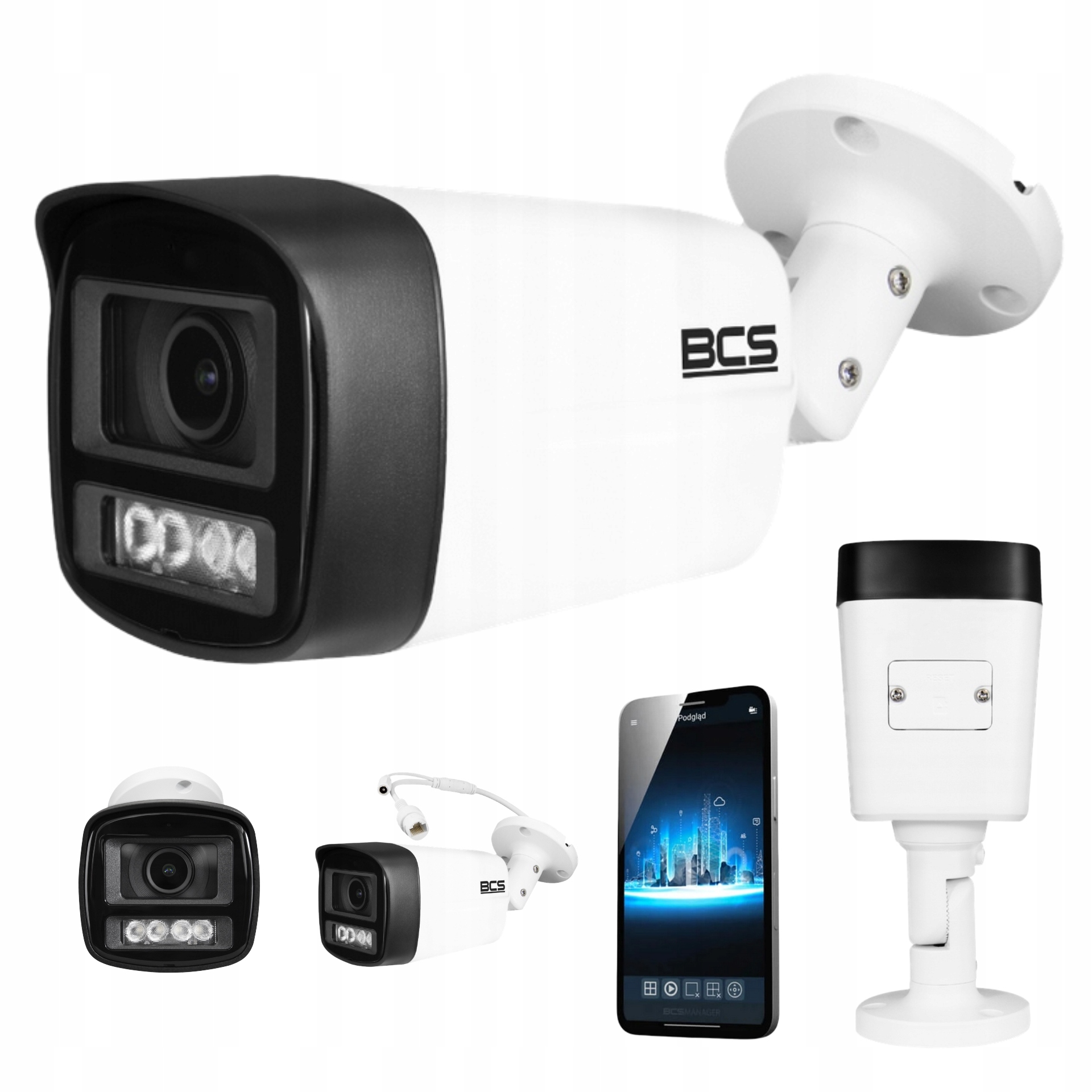 Kamera Ip 4Mpx Bcs Line BCS-L-TIP14FCL5-Ai1 IR50m Gniazdo Sd Audio Ai