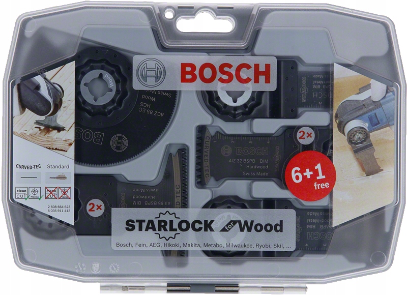 BOSCH STARLOCK 7 brzeszczotów do drewna GOP PFM Marka Bosch