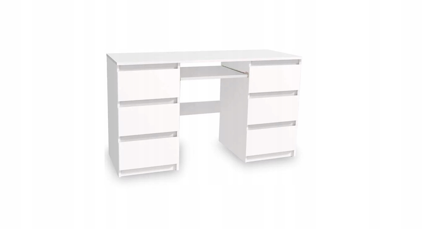 Psací stůl Valerio 130x50 cm do pokoje kanceláře pod Počítač Bílý