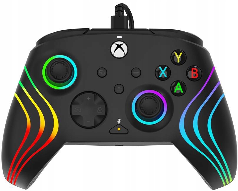 Pdp Afterglow Wave Wired Controller Black Licenced