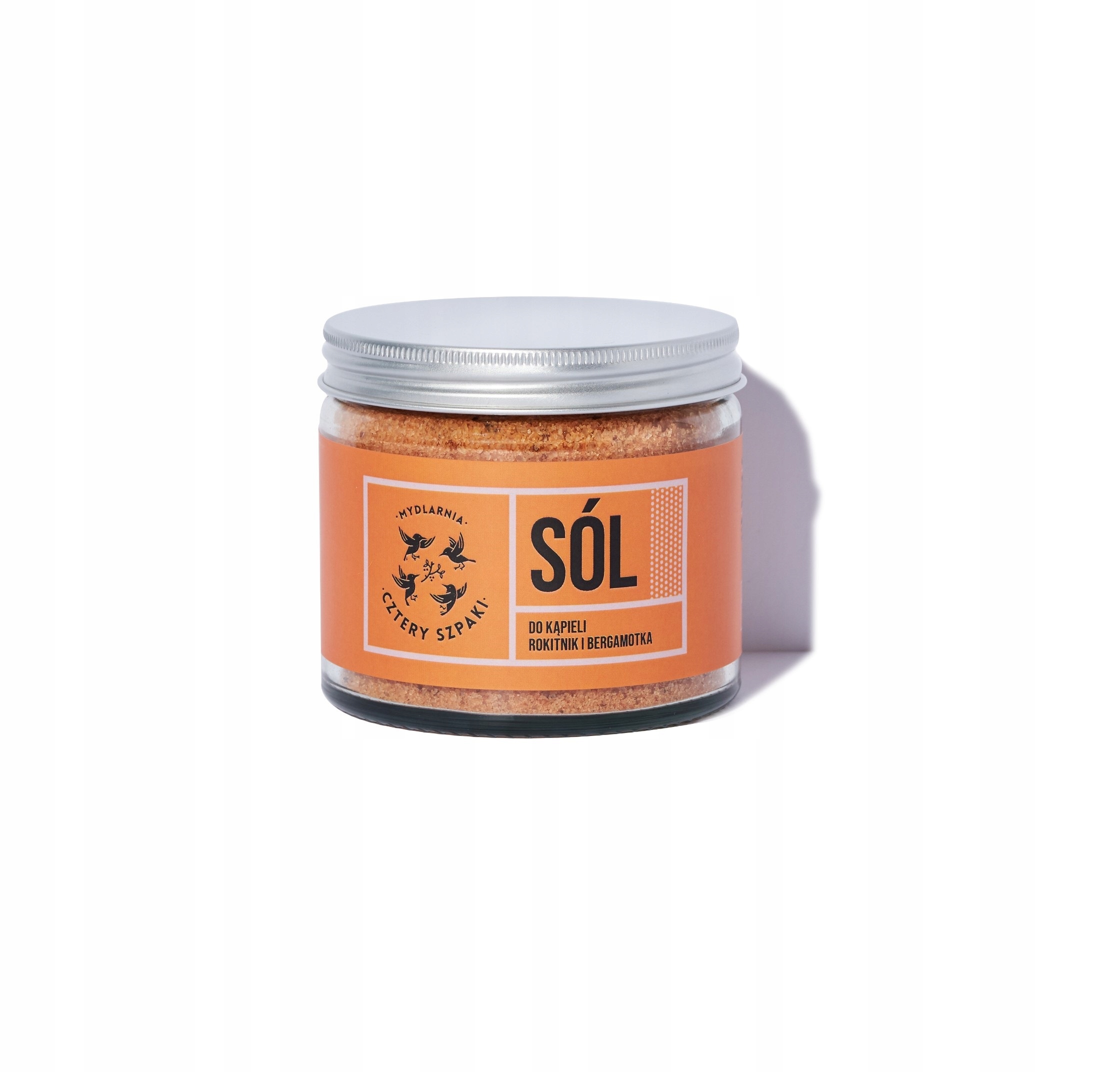 Mydlarnia Cztery Szpaki, sól do kąpieli Rokitnik i Bergamotka, 320 g