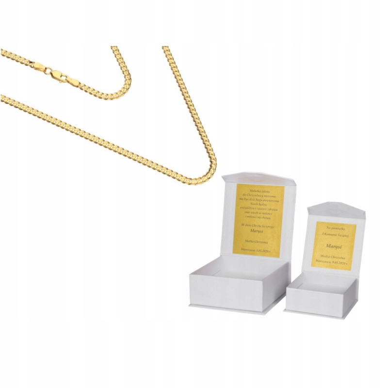 Zlatý řetízek pr. 585 50 cm Dedikace 14 karátů LZ18