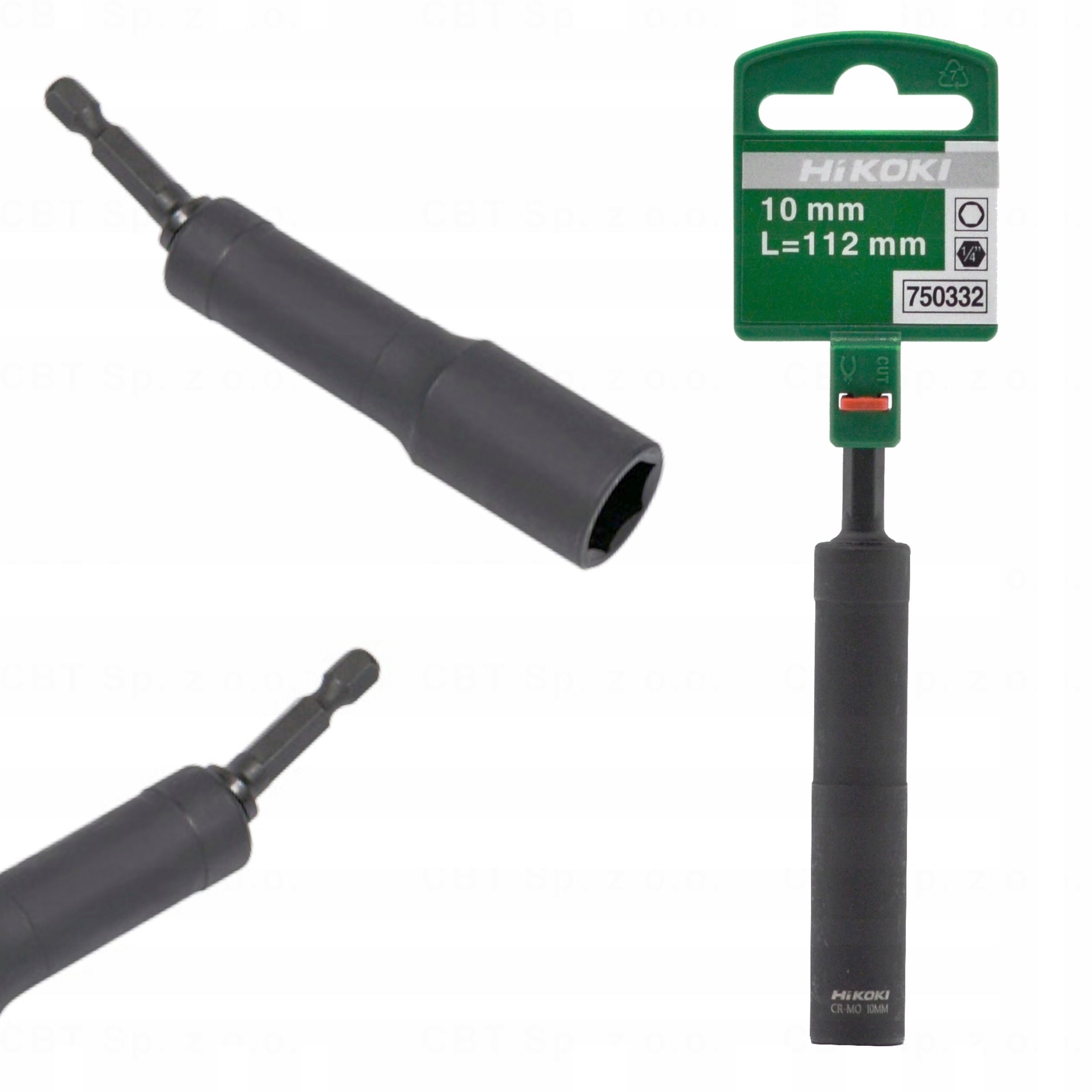 Przegubowa Nasadka Kątowa Udarowa Adapter Kątowy 10 MM Długość 112 MM