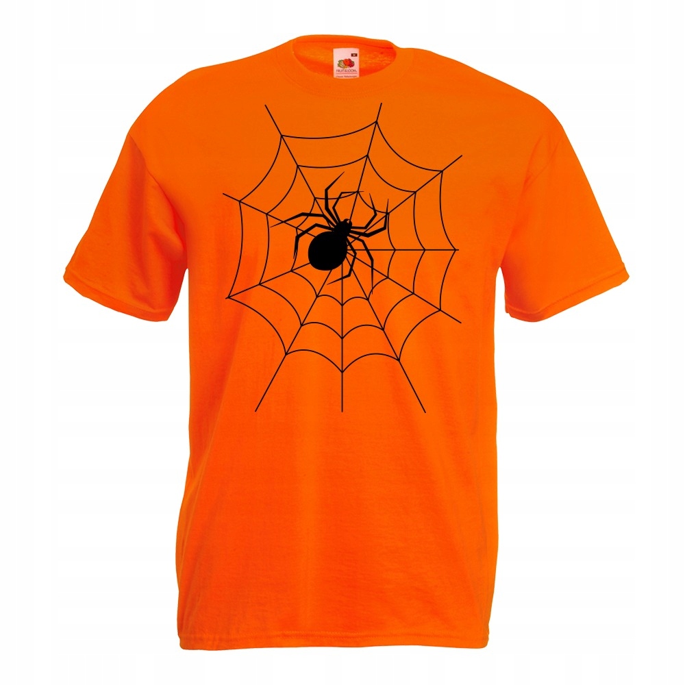 

Koszulka halloween pajęczyna pająk S pomarańczowa