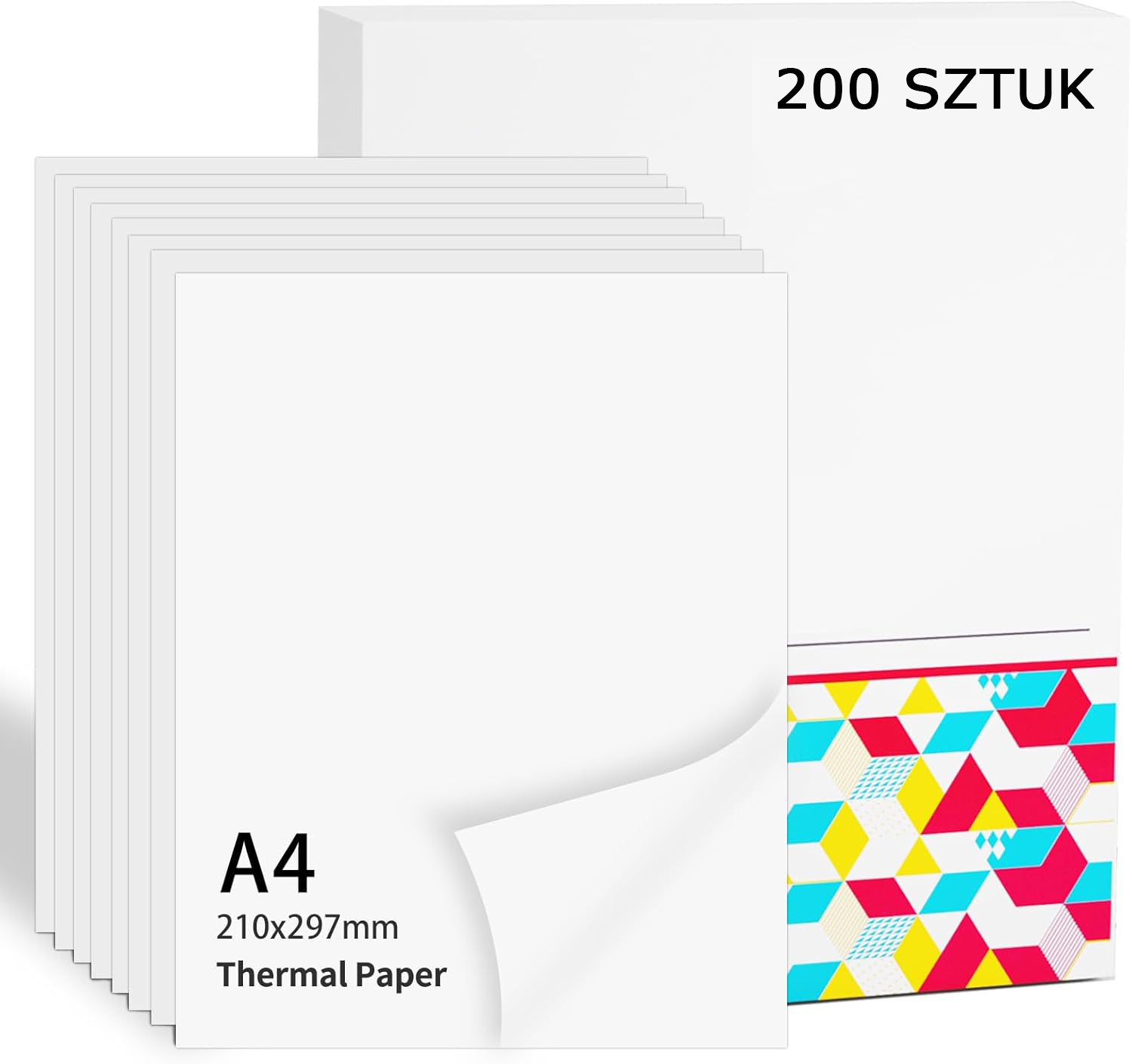 2× Papier termiczny A4 Phomemo 100 arkuszy do przenośnych drukarek