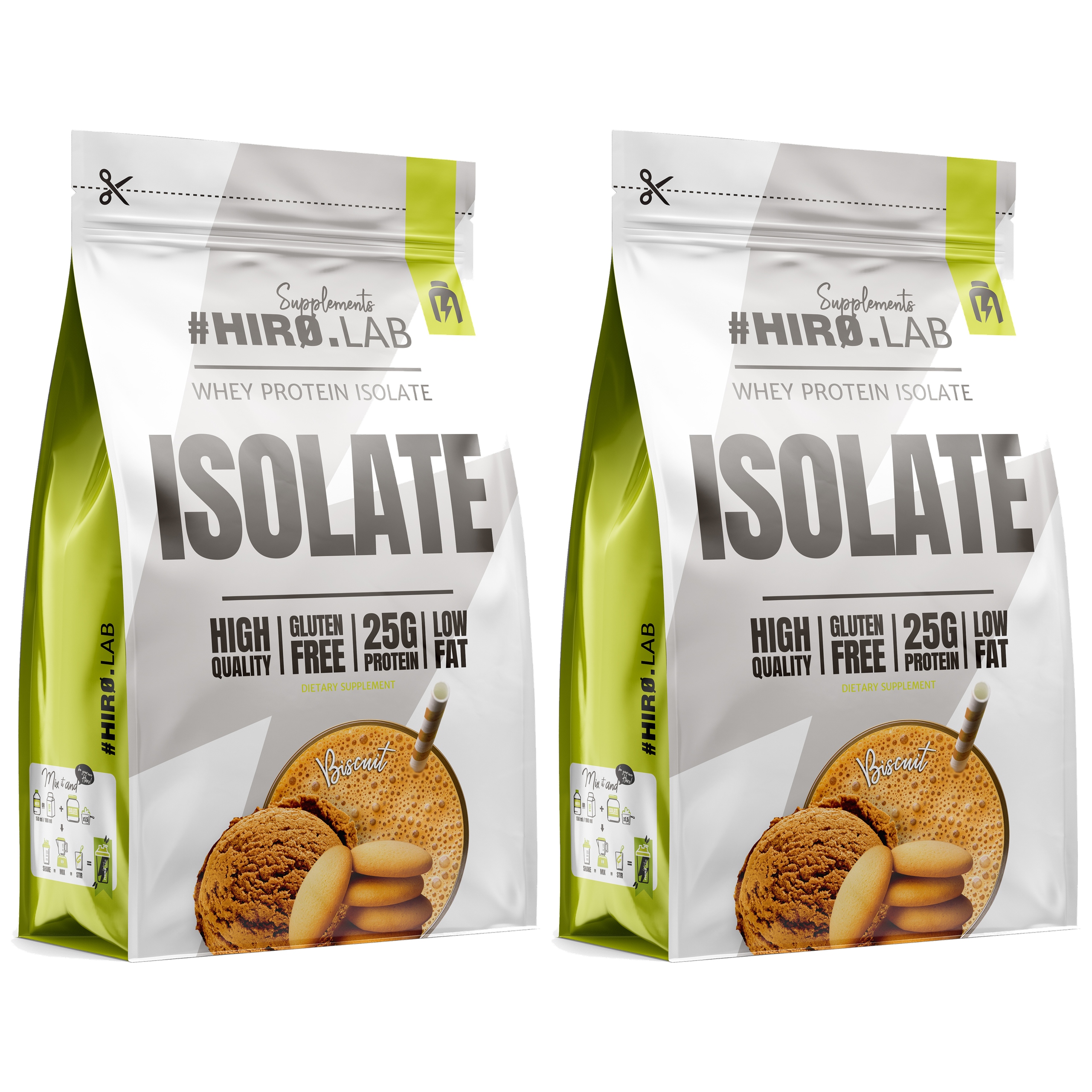 2x Izolát Whey Bílkoviny Wpi Isolate Protein 700 g Doplněk Stravy Piškot H