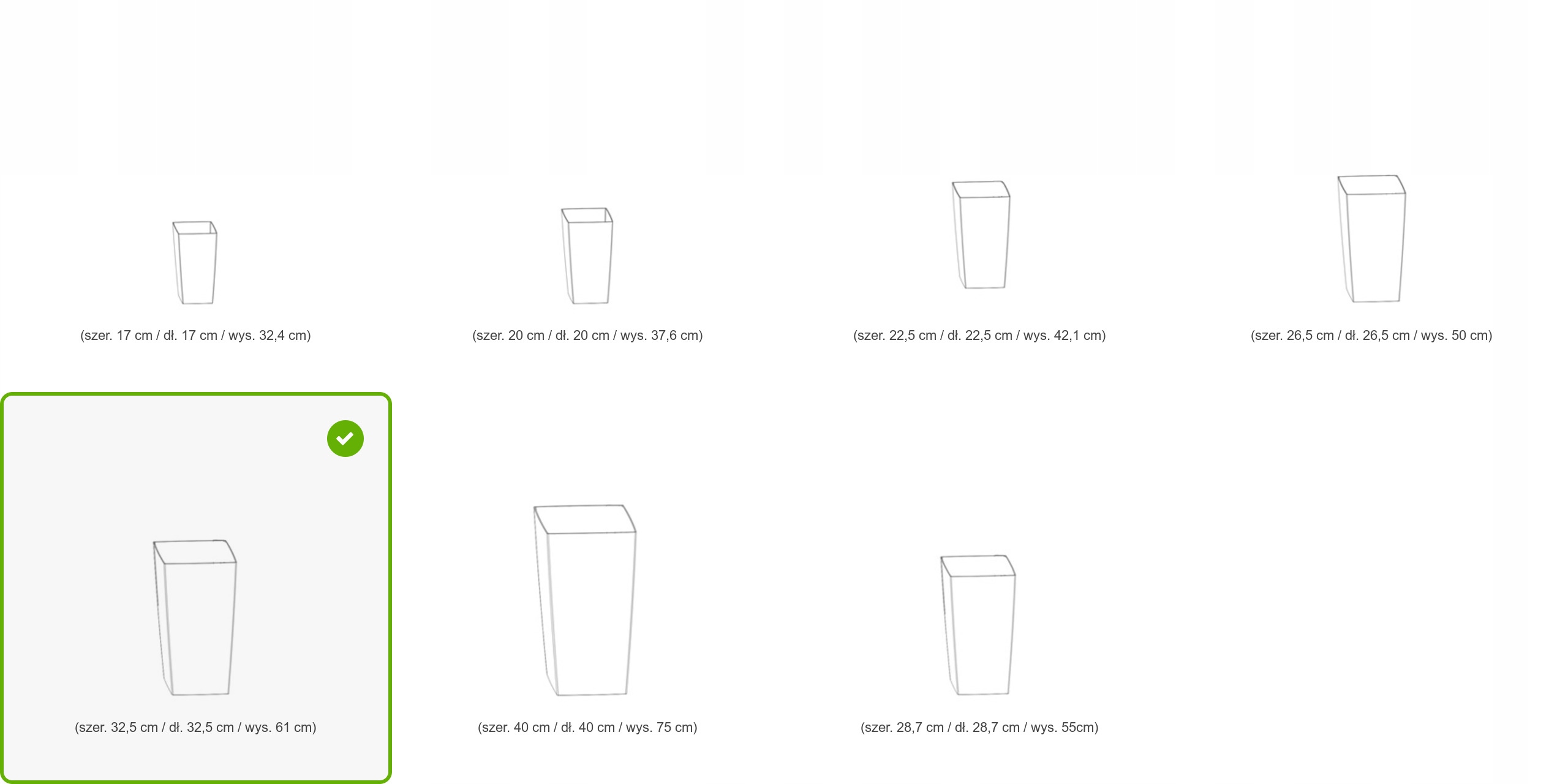 Doniczka rattan DRTS325 Rato square + wkład Mocca Długość 32.5 cm