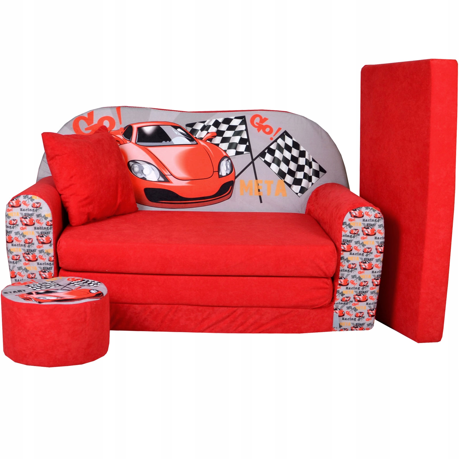 

Sofa kanapa dla dzieci rozkładana Racing Car