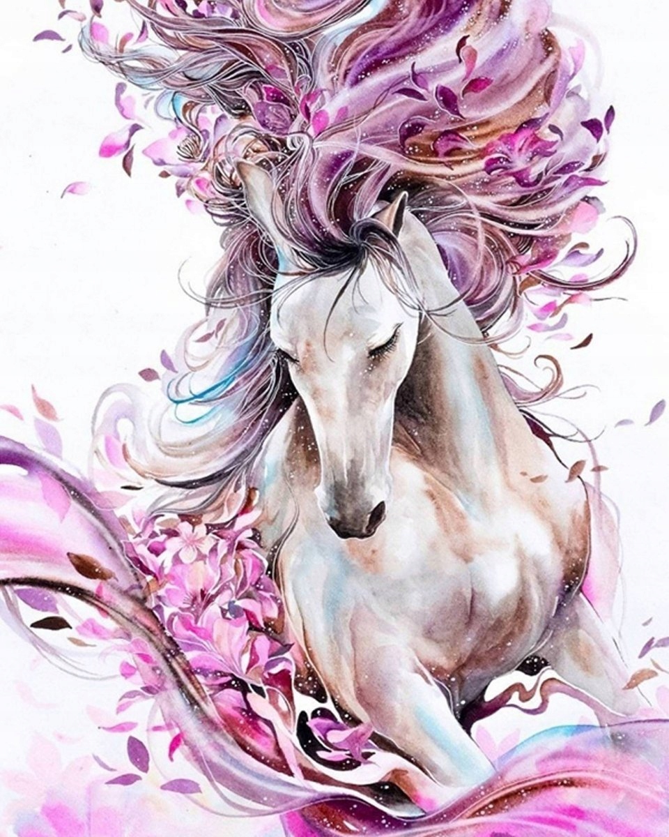 Diamantová Výšivka Diamond Painting Mozaika Kůň snů 45x55 cm K