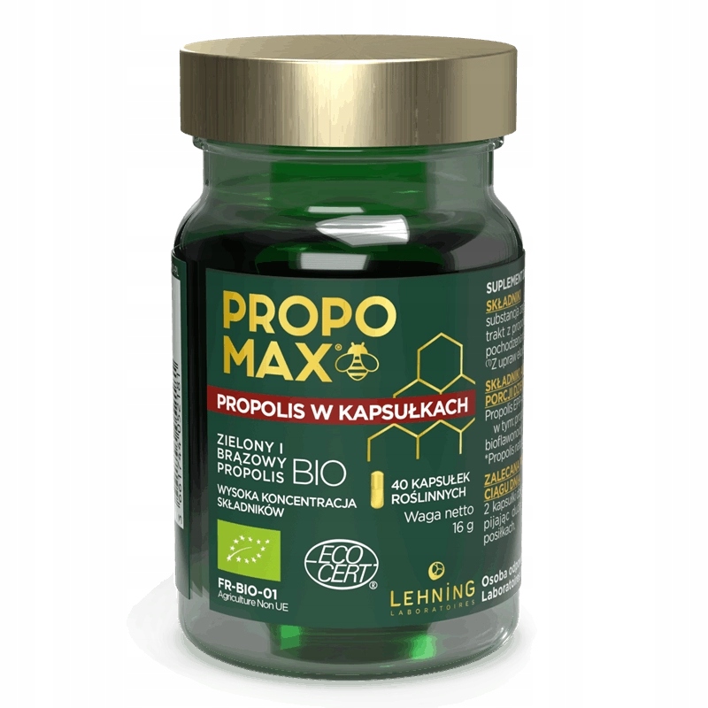 Propomax Propolis Brazylijski Zielony w Kapsułkach 40 szt.