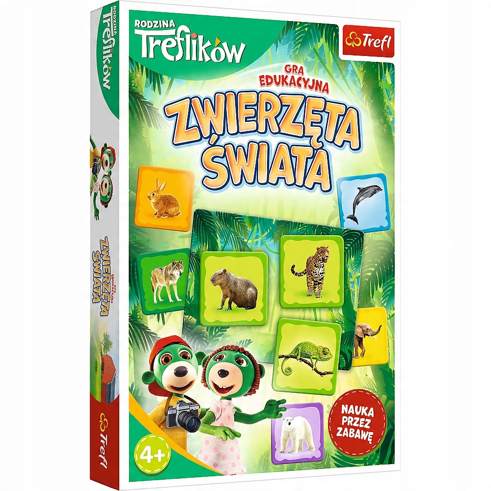 

Gra Edukacyjna Zwierzęta Świata Trefliki Trefl 4+