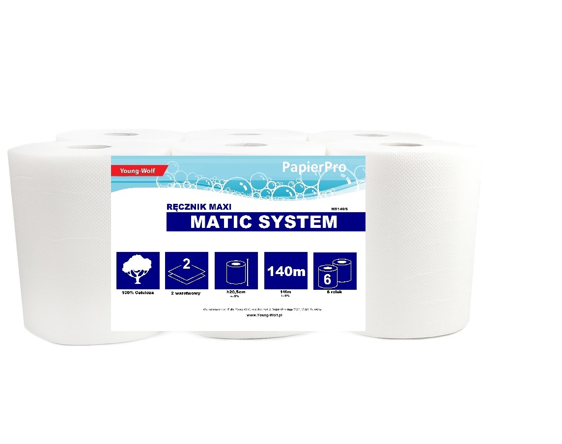

Ręcznik papierowy 140m Matic Autocut 6 rolek
