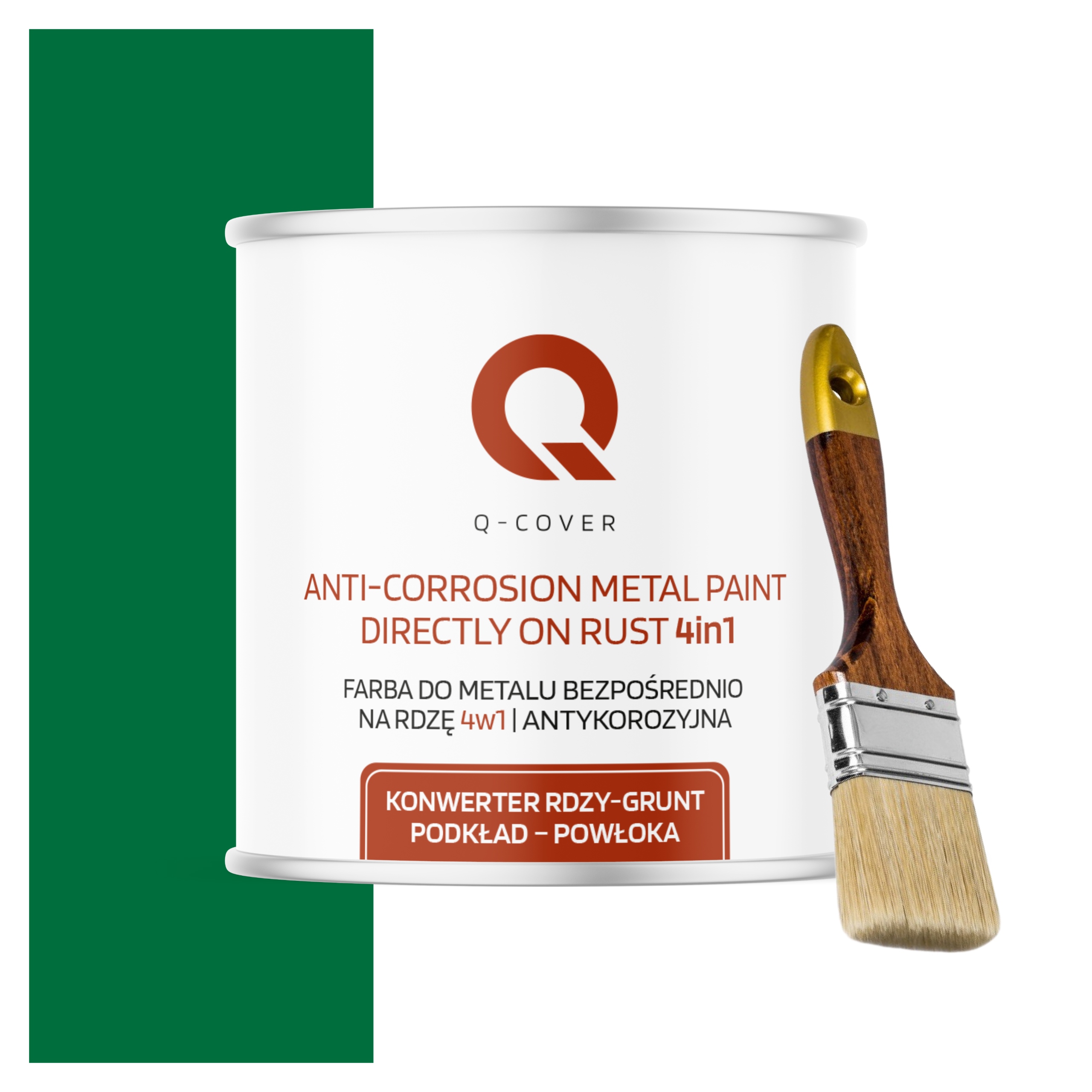 Farba na kov Antikorózna 2.5L Mat Farba Zelená štetec Ral 6029