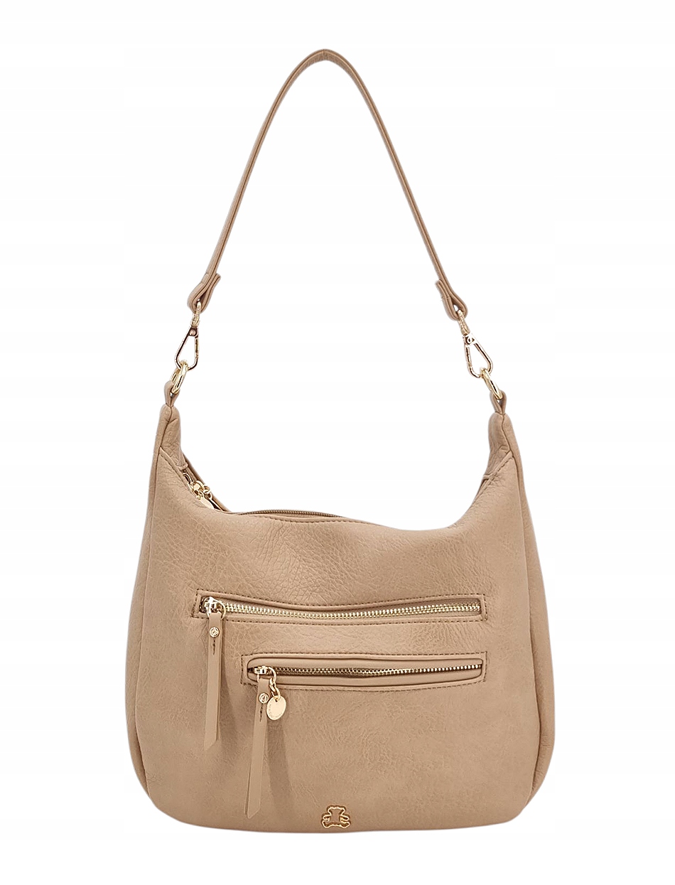 Béžový dámský vak 2 samostatné komory Lulu Castagnette