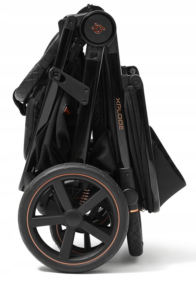 FUTURE DESIGN WÓZEK SPACEROWY XPLODE CHROME JET BLACK Marka 4BABY