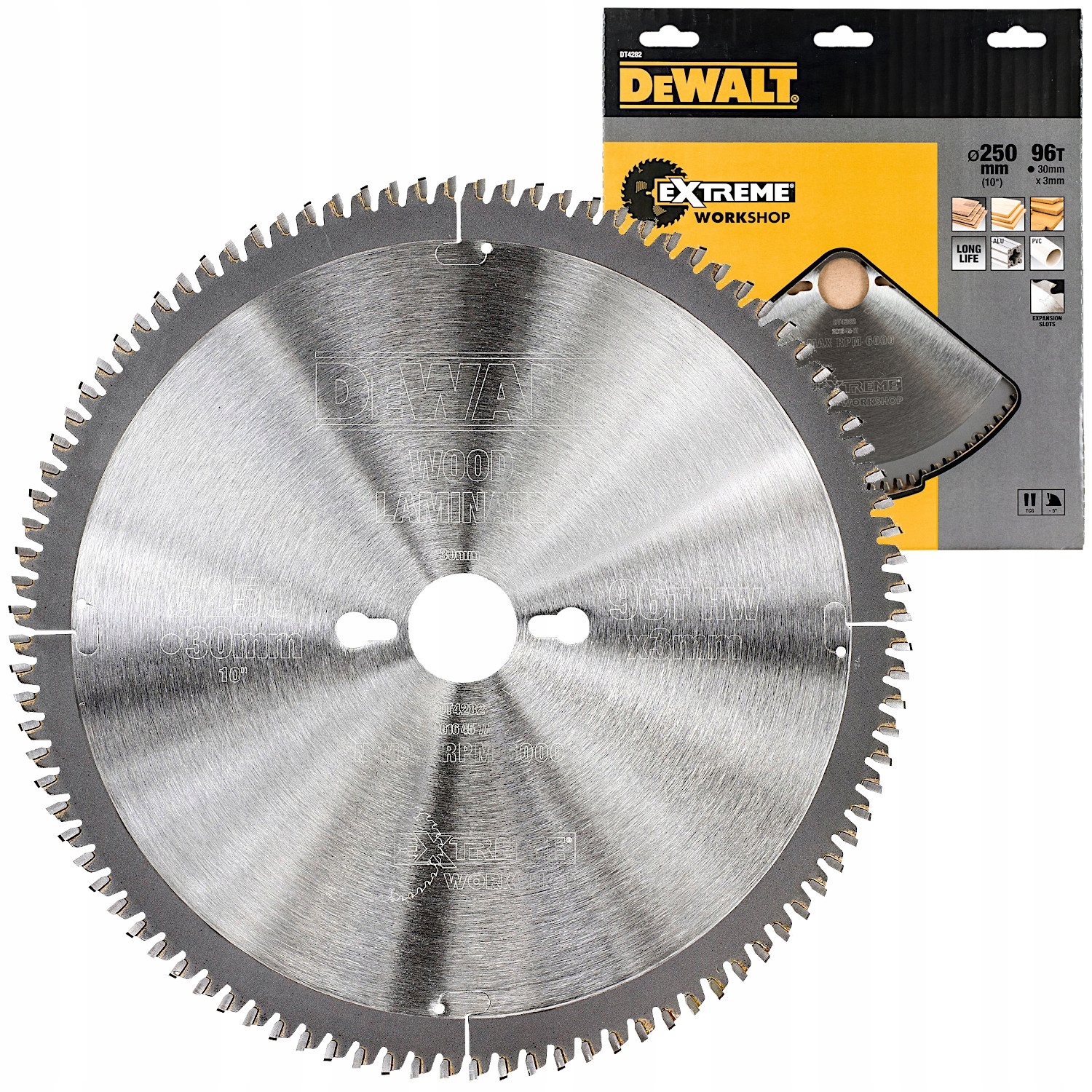 Kotoučová pila 250x30 mm 96z Tcg Extreme Workshop DT4282 DeWALT