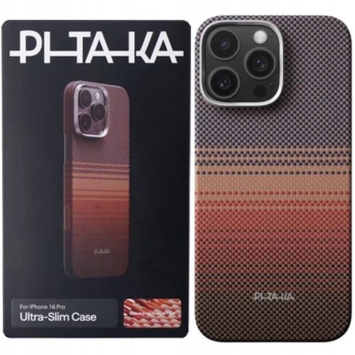 Pouzdro Zadní Kryt Pro Apple Iphone 16 Pro Pitaka Ultra-slim Case Sunset Magsafe