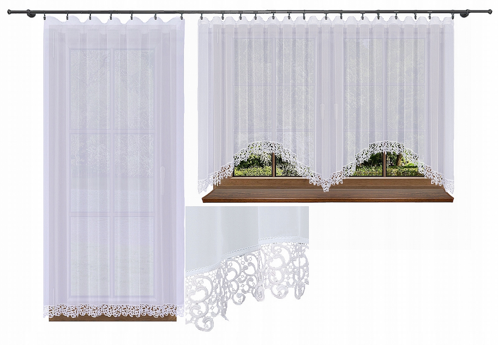 

Firana Gotowa Woal Na Taśmie Z Gipiurą 300X150 g15