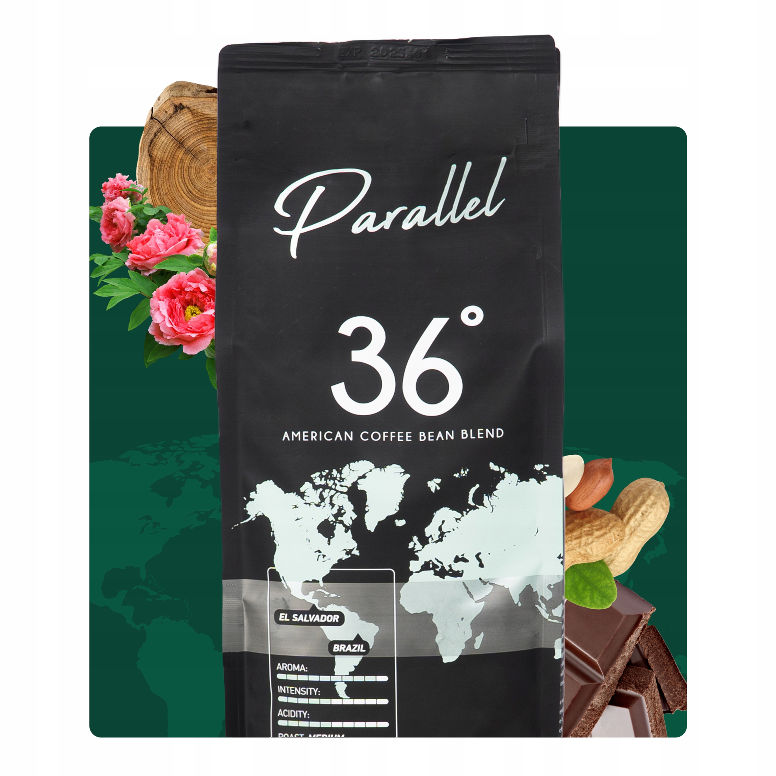 Káva speciality Zrnková Parallel 36 1 kg 100% Arabica Salvador Brazílie