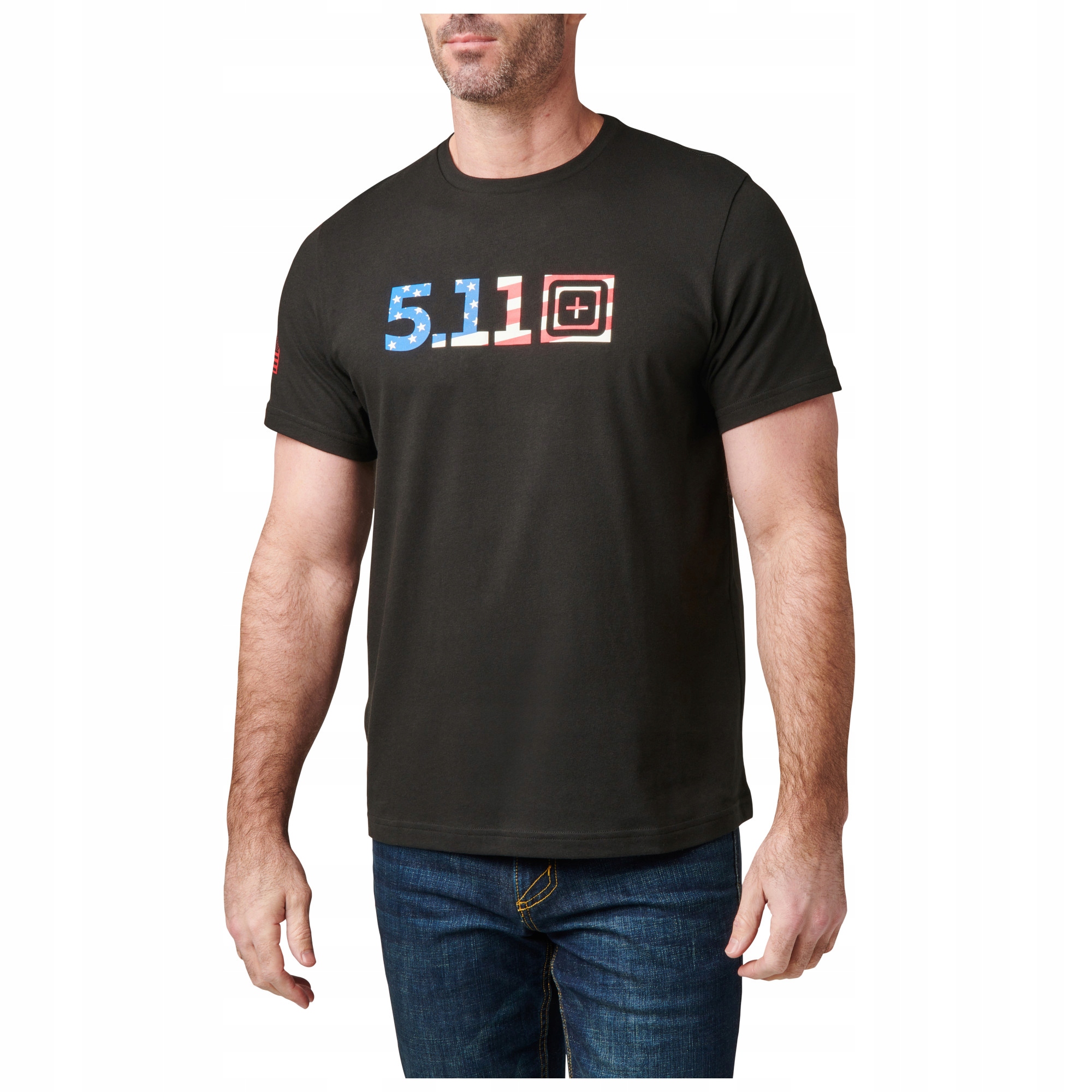 5.11 Koszulka T-Shirt Usa Flag Fill S/s Black S 76253