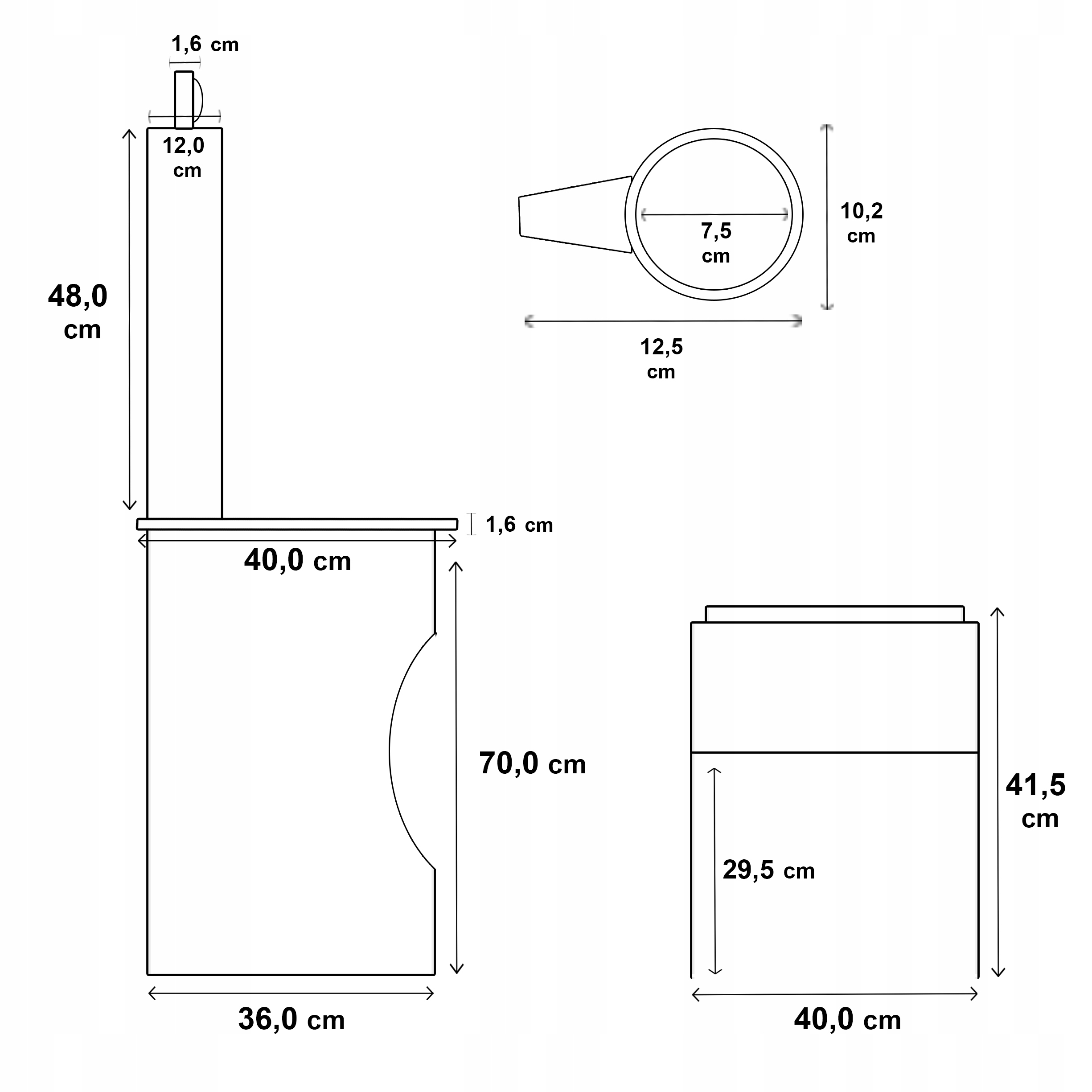 TOALETKA KOSMETYCZNA 85cm Z LUSTREM I OŚWIETLENIEM ŚCIEMNIANYM LED WINDY Liczba szuflad 2