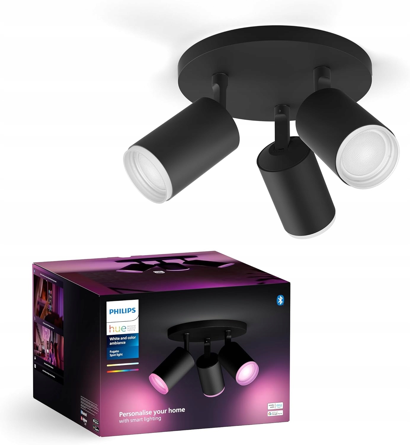 Led stropná lampa Reflektor GU10 Rgb Inteligentná Smart Fugato Philips Hue