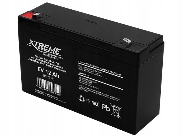 

Akumulator Żelowy bezobsługowy Ups Agm 6V 12Ah