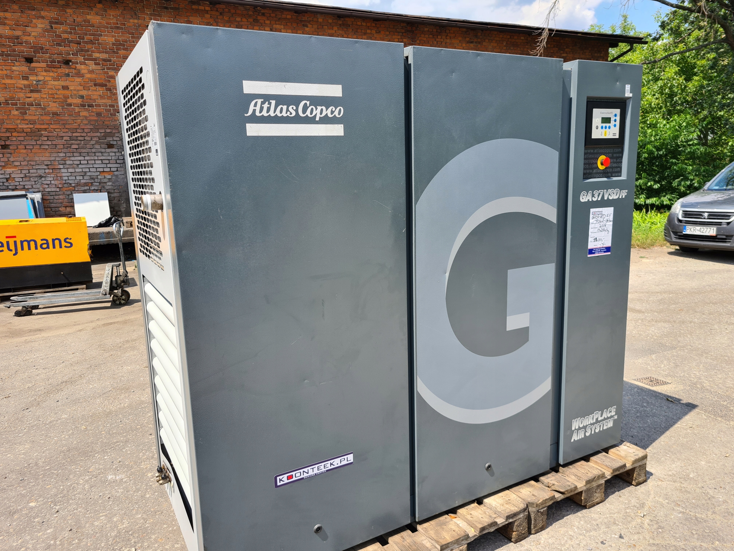 Kompresor śrubowy ATLAS COPCO GA 37 VSD ff Kod producenta 11223344