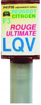 Citroen Peugeot Lqv Rouge Ultimate Lakier Samochodowy Zaprawka Do Rys 10 ML
