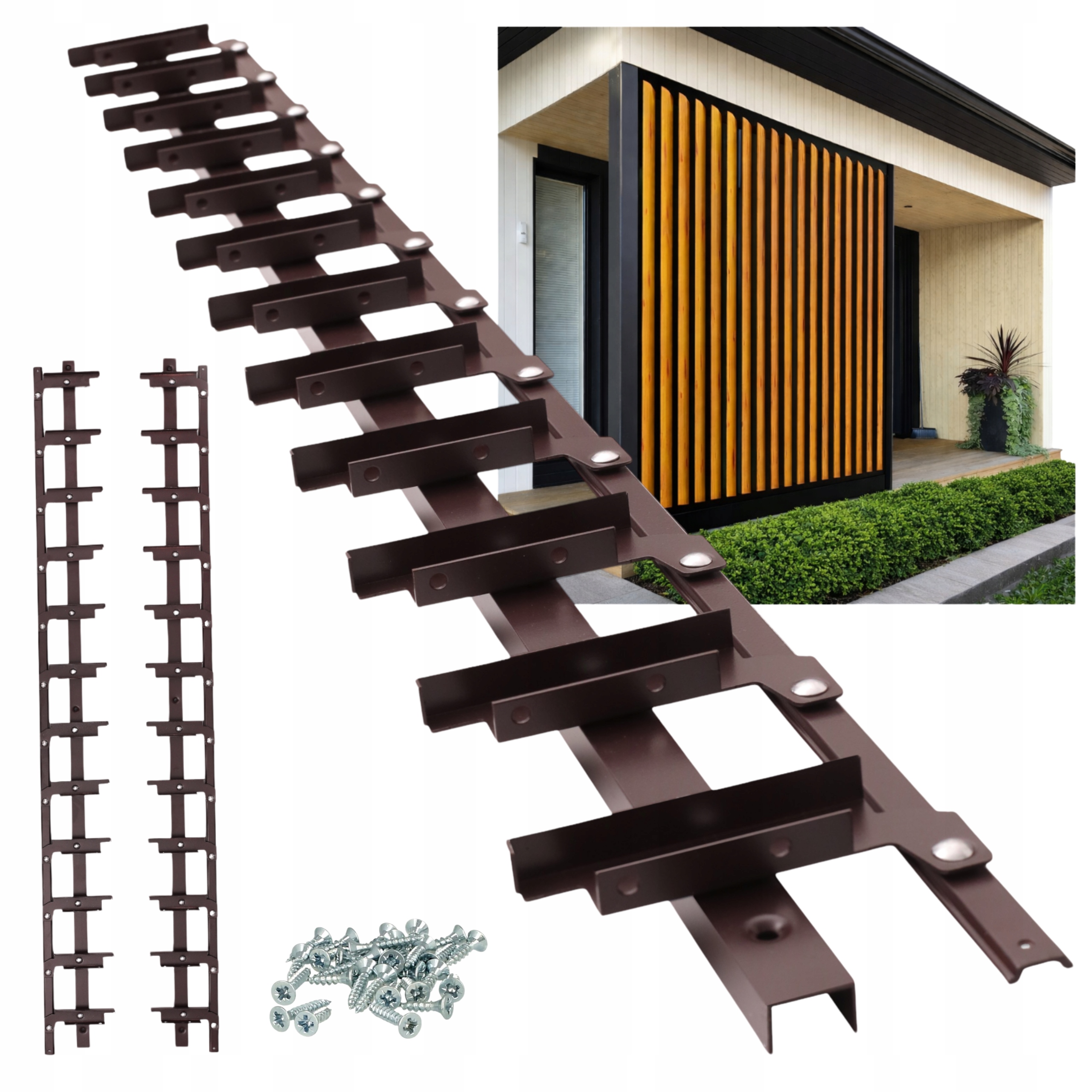 Pohyblivá Prkna Mechanismus Žaluzie Na Terasu Do Altánku Shutters Bronz 107 CM