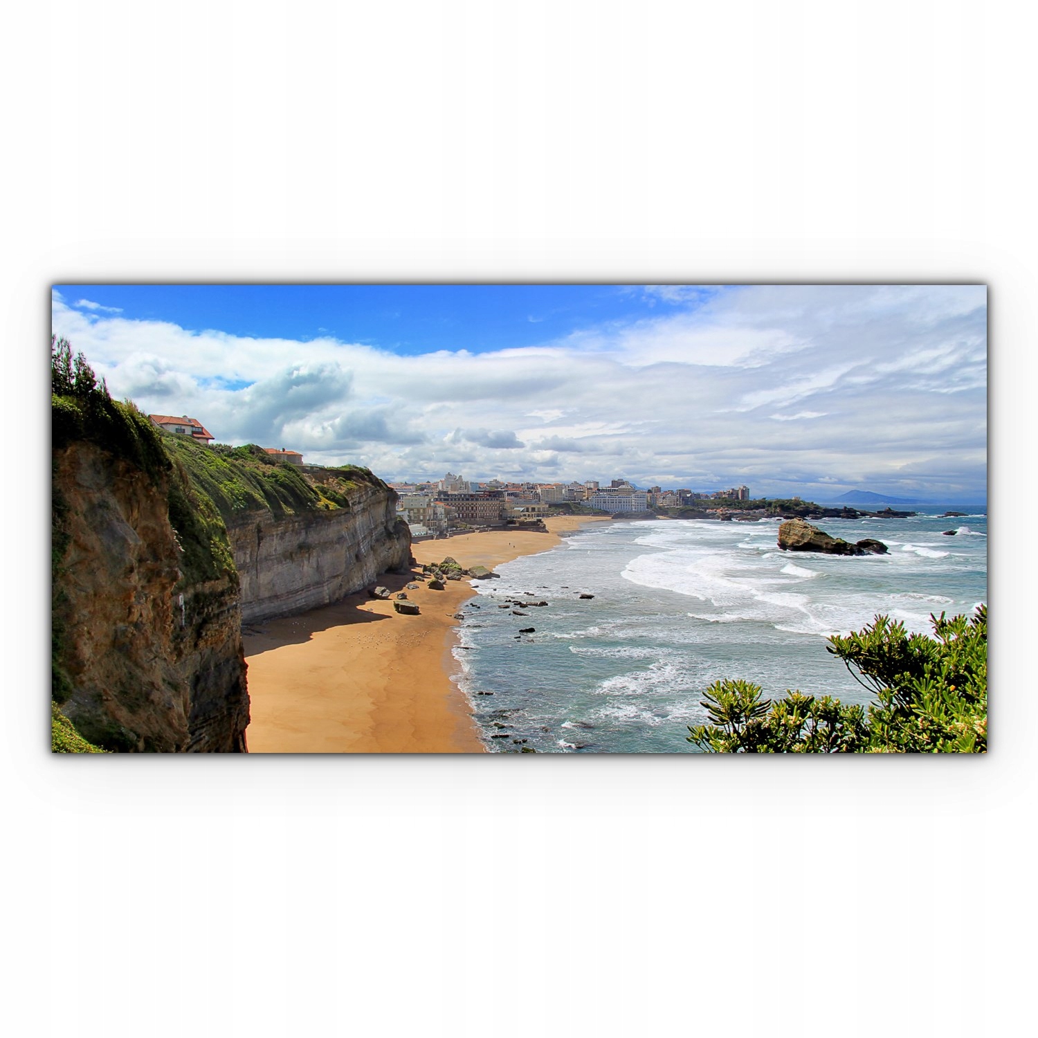 

Obraz na płótnie z foto 120x60 Plaża Fale Wybrzeże