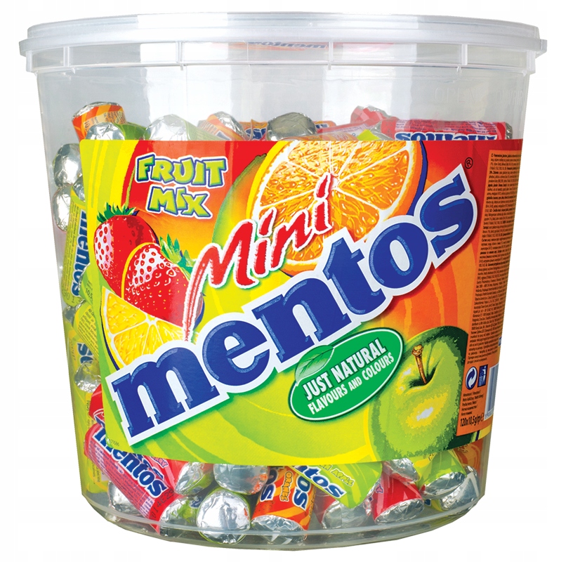 Mentos Mini Fruit bonbóny 120 x 10,5 g Velke Baleni 120 ks