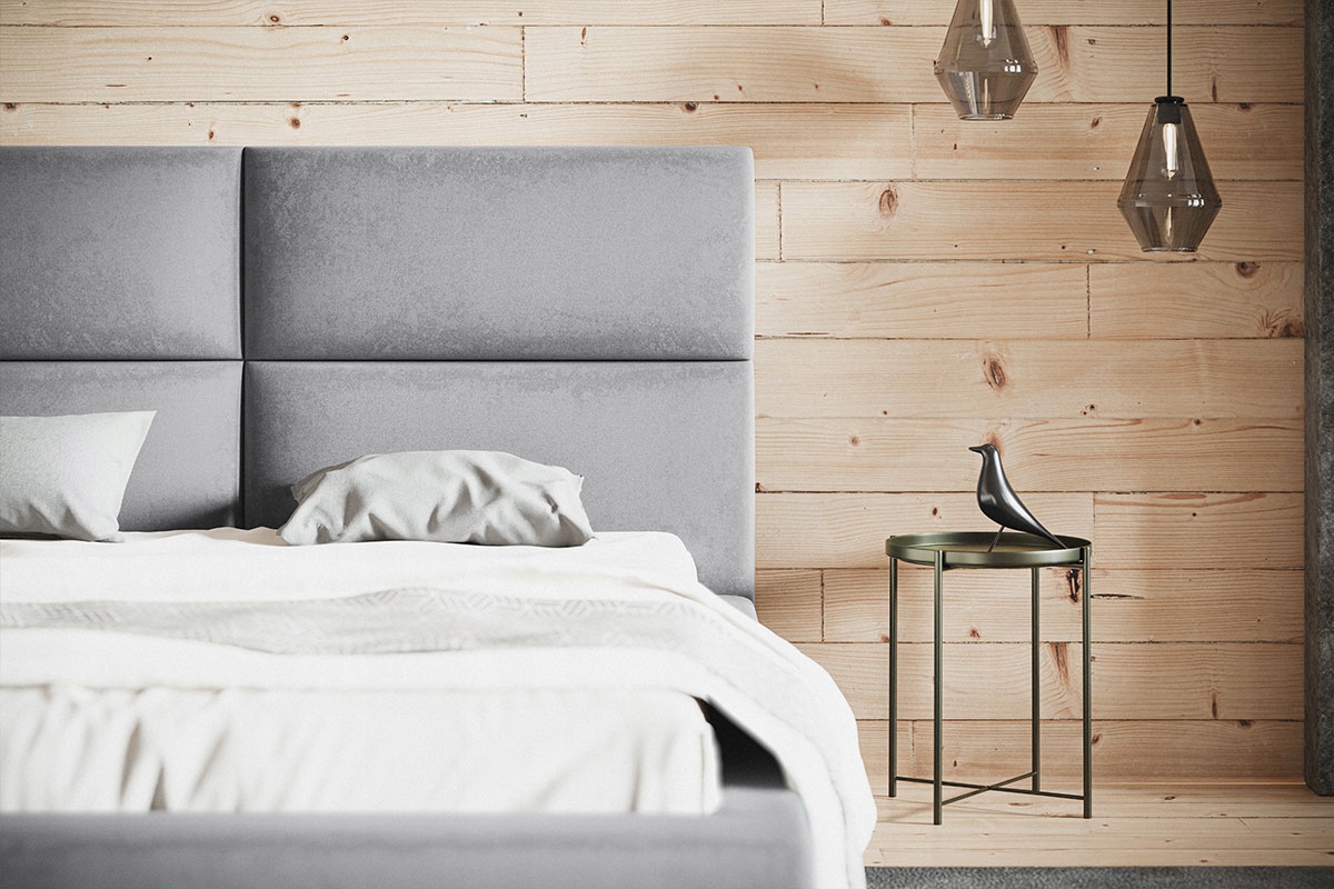 Łóżko tapicerowane LUX 3 90x200 Stelaż + pojemnik Rozmiar 90x200