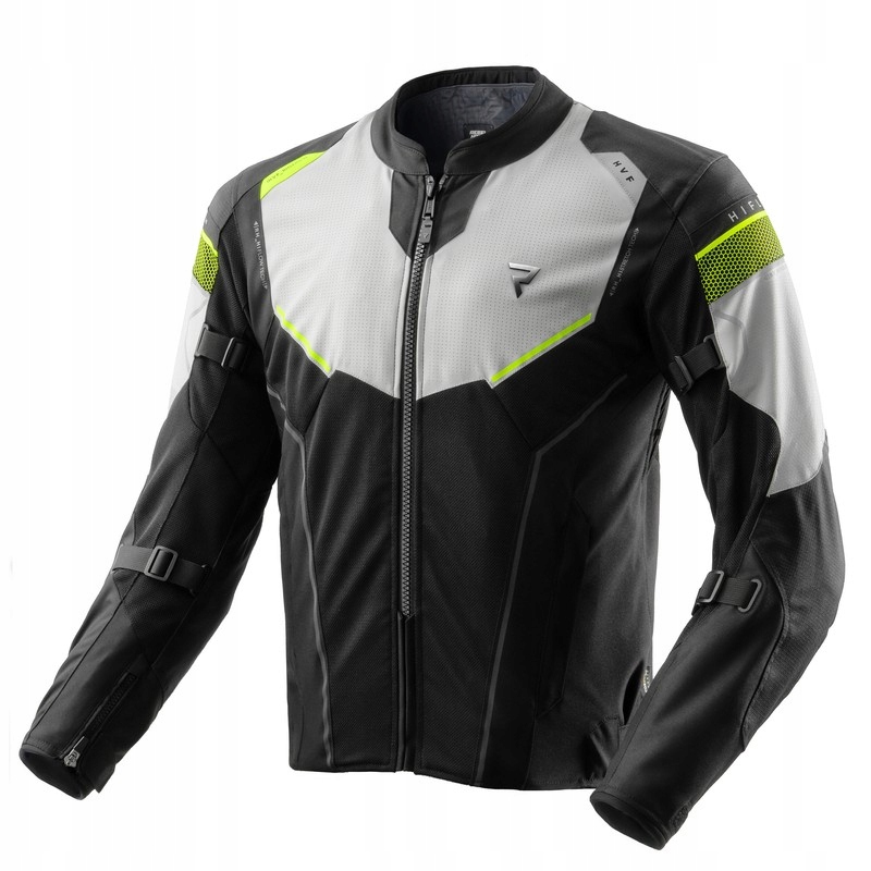Textilná bunda Rebelhorn Hiflow-V Black/Grey/Fluo Yellow veľ.M