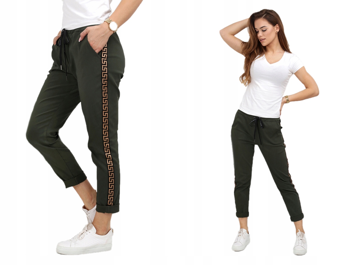 

Spodnie 7/8 Wysoki Stan Lampas Kolory 40 L 2172