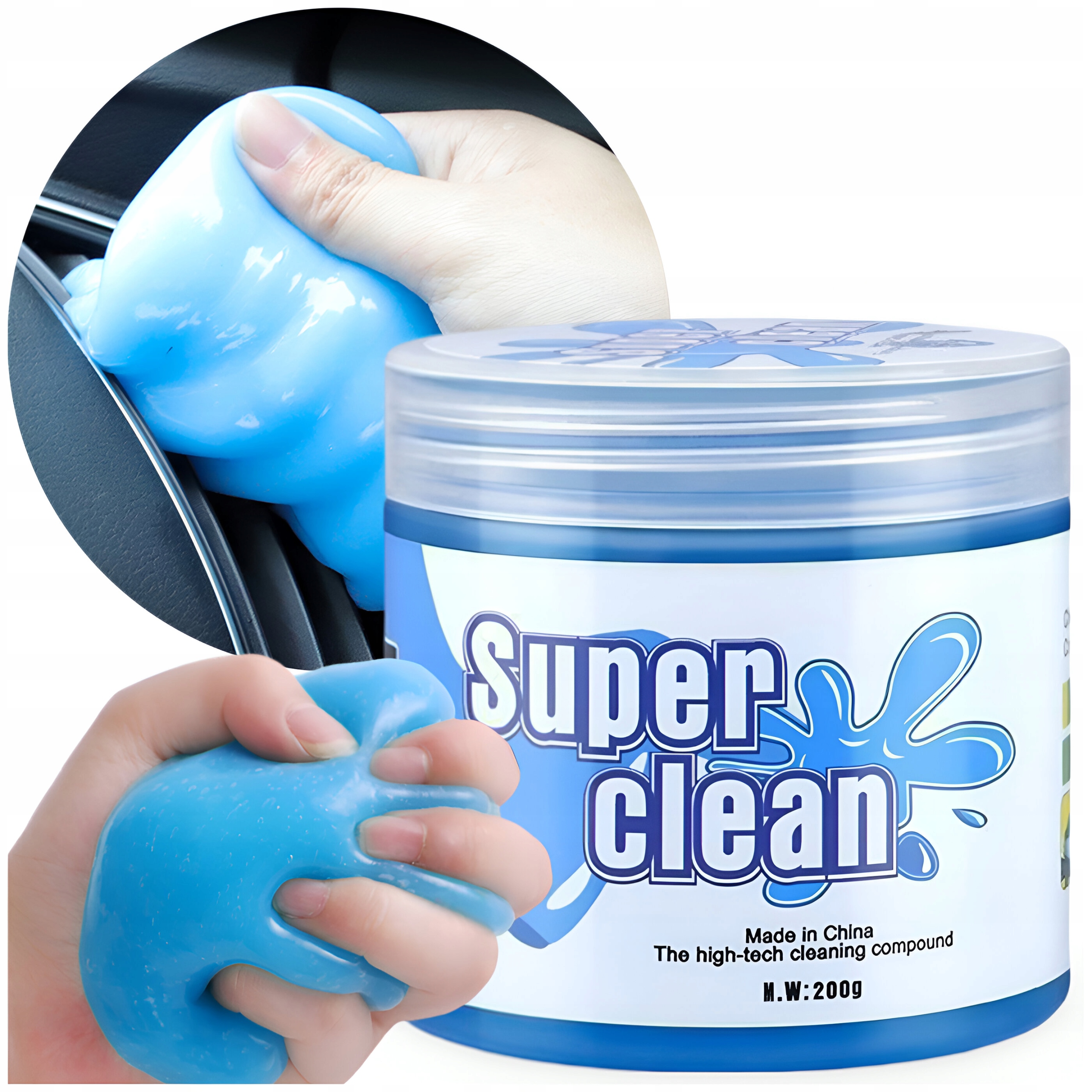 Czyścik Żel Do Kratek Nawiewu Zakamarków Usuwa Kurz Magic Gel 200G Duży